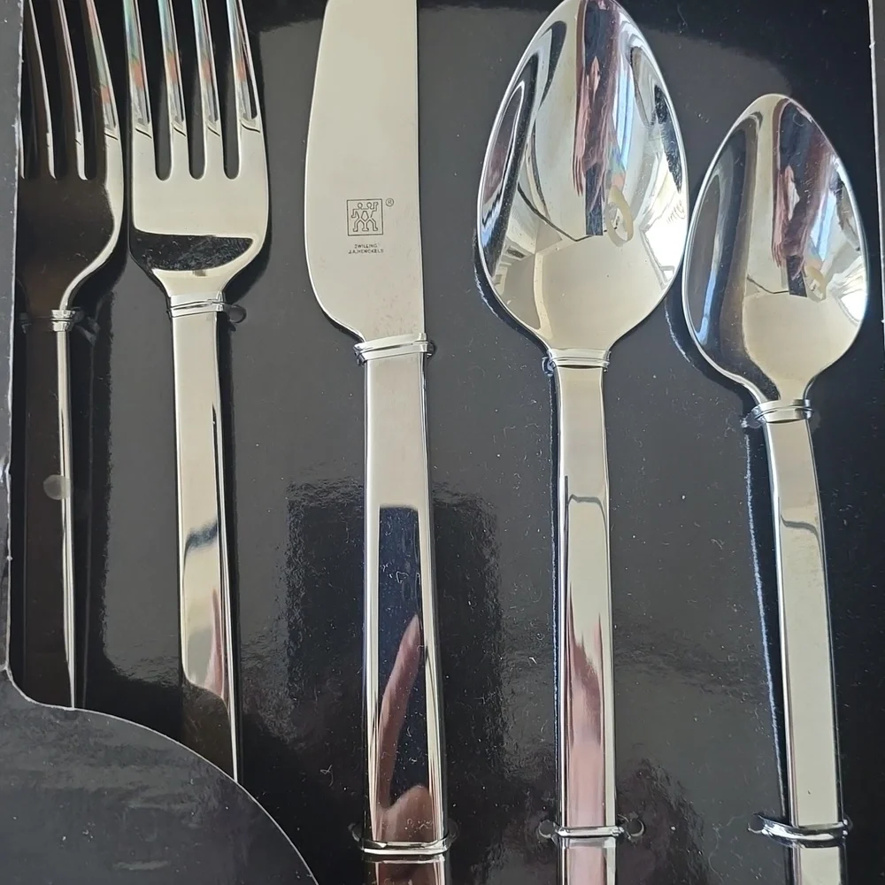 Zwilling J.A. Henckels Squared Flatware, 45-Piece Retail Price $250.00 USD